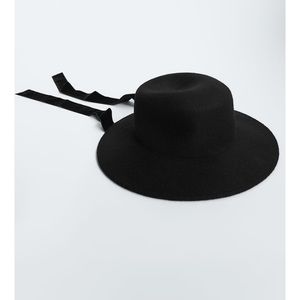 ❤️ZARA FELT HAT WITH TIES❤️